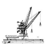 Transshipment Floating Crane 40t For Sale